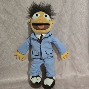 Disney Store Walter Muppets Plush Doll Blue Suit Disney Authentic 18 inch